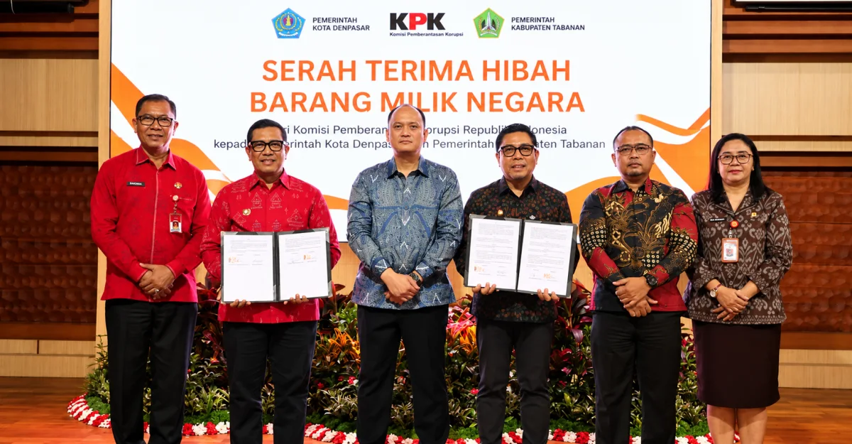 KPK Hibahkan Aset Rampasan Rp3,5 Miliar ke Denpasar dan Tabanan
